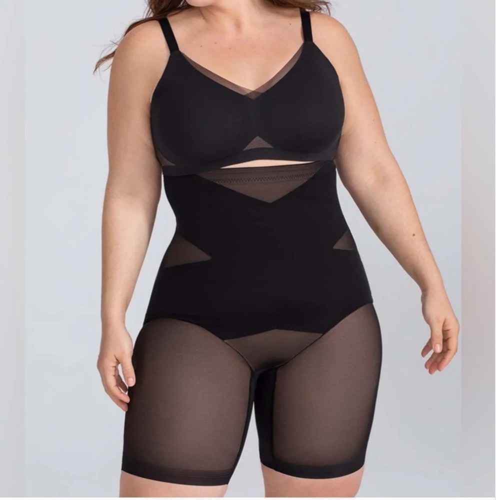 Honeylove SuperPower Short Shapewear Sculpt Tummy Control Black (Plus Size 3X)